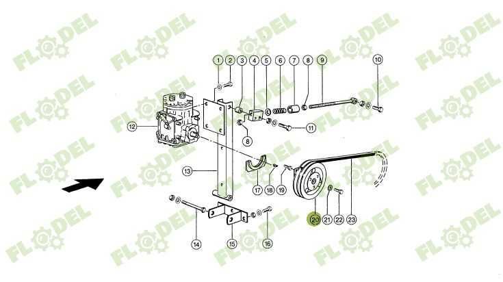 Fulie ambreiaj compresor aer conditionat CLAAS 12V 168mm 622877