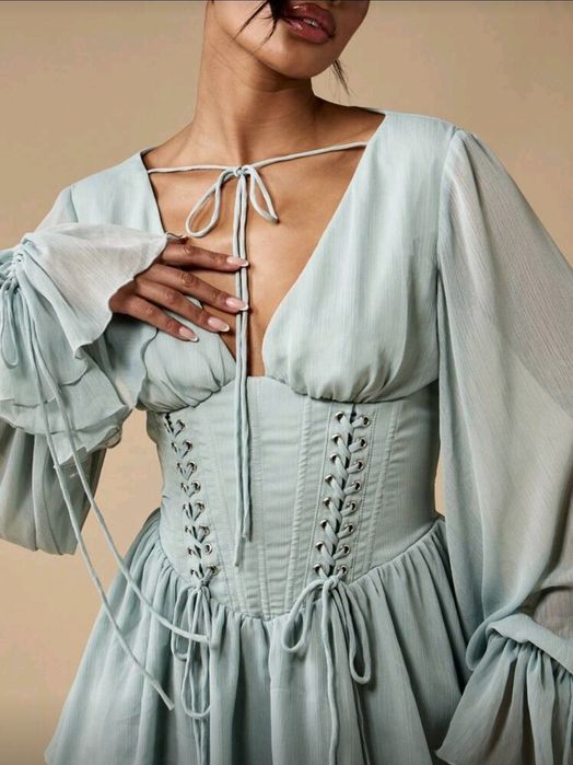 MISSGUIDED рокля бохо корсет М размер