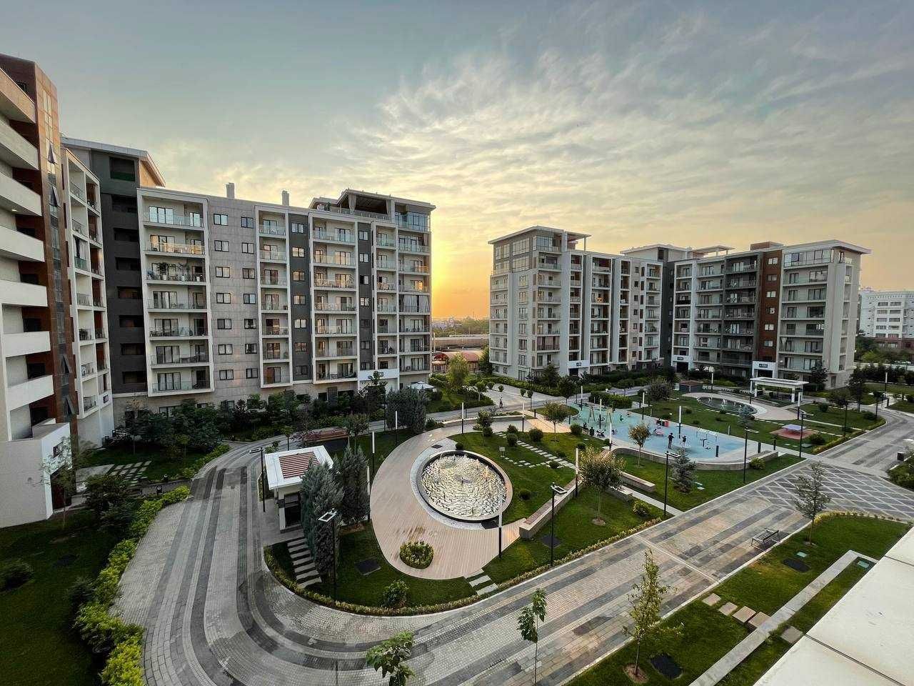 :Tashkent City Gardens вид во двор 3/4/9 94м2 коробка СРОЧНО УСПЕЙТЕ
