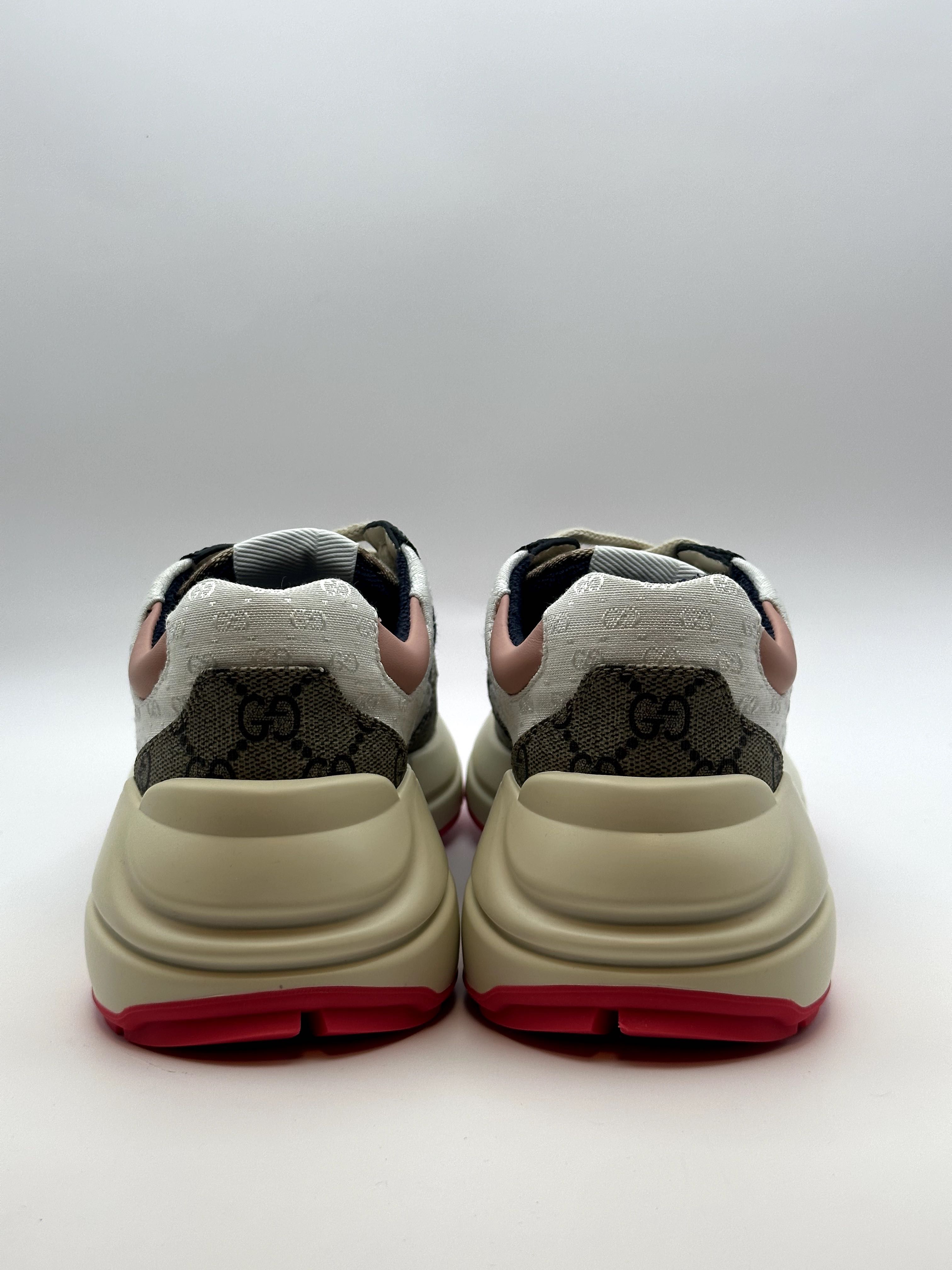Gucci Rhyton Multicolor Sole Pink Sneakers