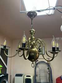 Lustra candelabru alama cu 5 brate superb