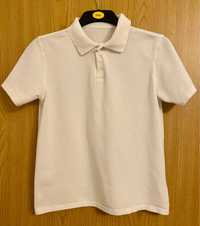 Tricou polo alb 15-16 ani ( 170-176 cm)