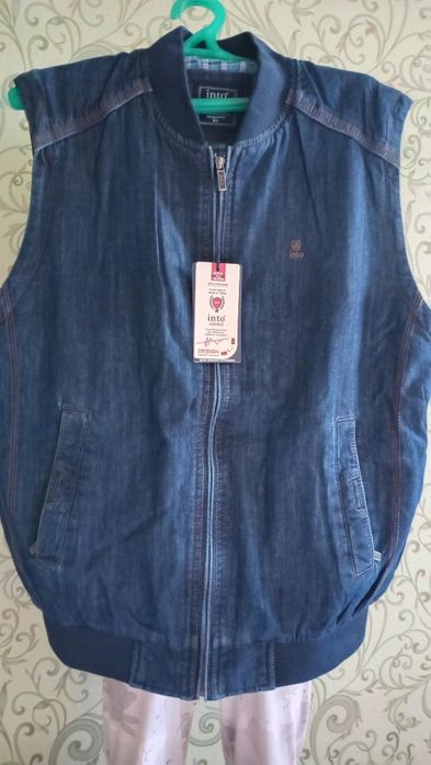 Джинсовая куртка- ветровка "Into".