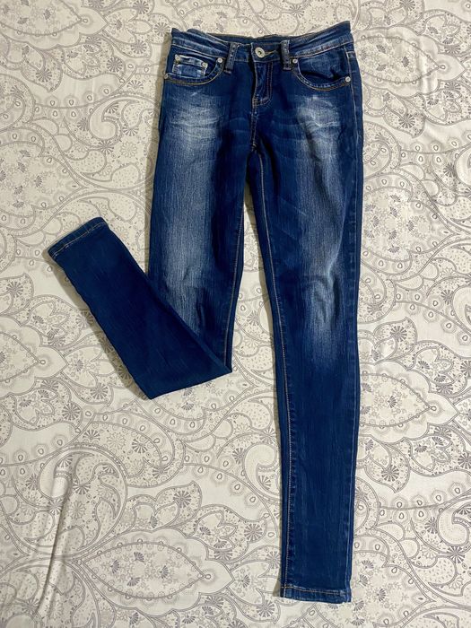 Blugi skinny albastru închis FB Sister – model clasic