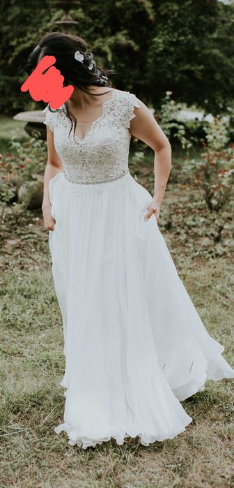 Rochie de mireasa White Lady marime 42 Matase naturala