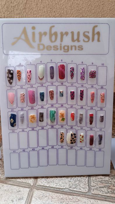 nail art маникюр пано табела статив за мостри нокти ноктопластика