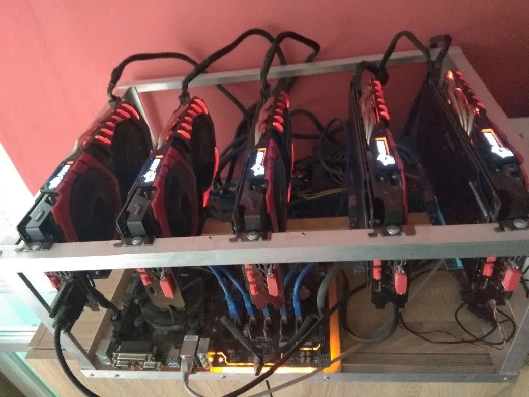 Mining rig 5 x rx 580 8gb
