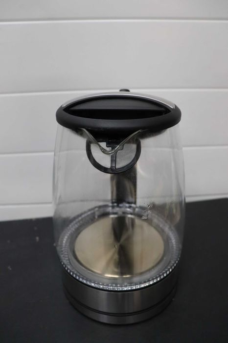 Стъклена кана EMERIO с обем 1,7L 2200W Синьо LED вътрешно осветление