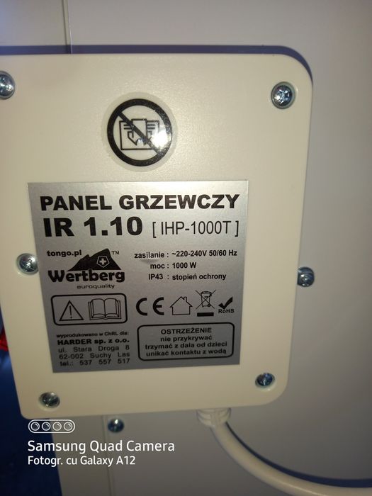 Panou inflarosu încălzire NOU