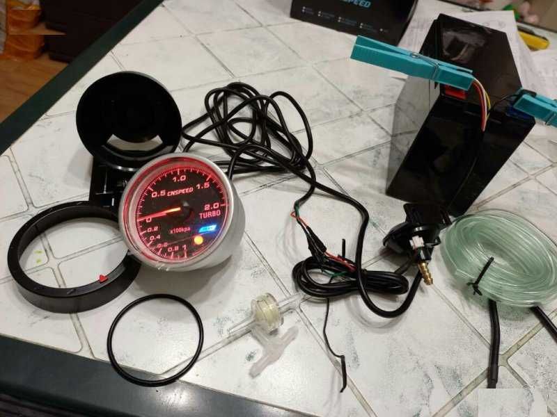 Бустметър,2 бара,с мап сензор,механичен,2 модела,52мм,60мм,Boostmeter