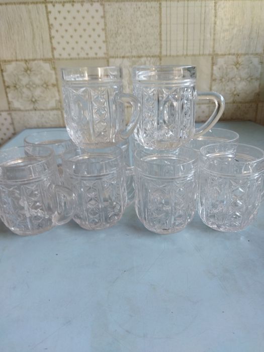 Кружечки хрустальные