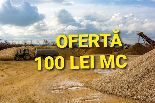 100 lei mc oferta transport nisip balastru balast pietriș moloz pământ