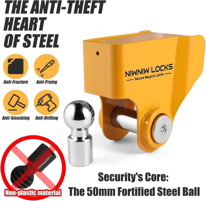 NiwNiw Заключващ механизъм за теглич Ifor Williams Knott Avonride 50мм