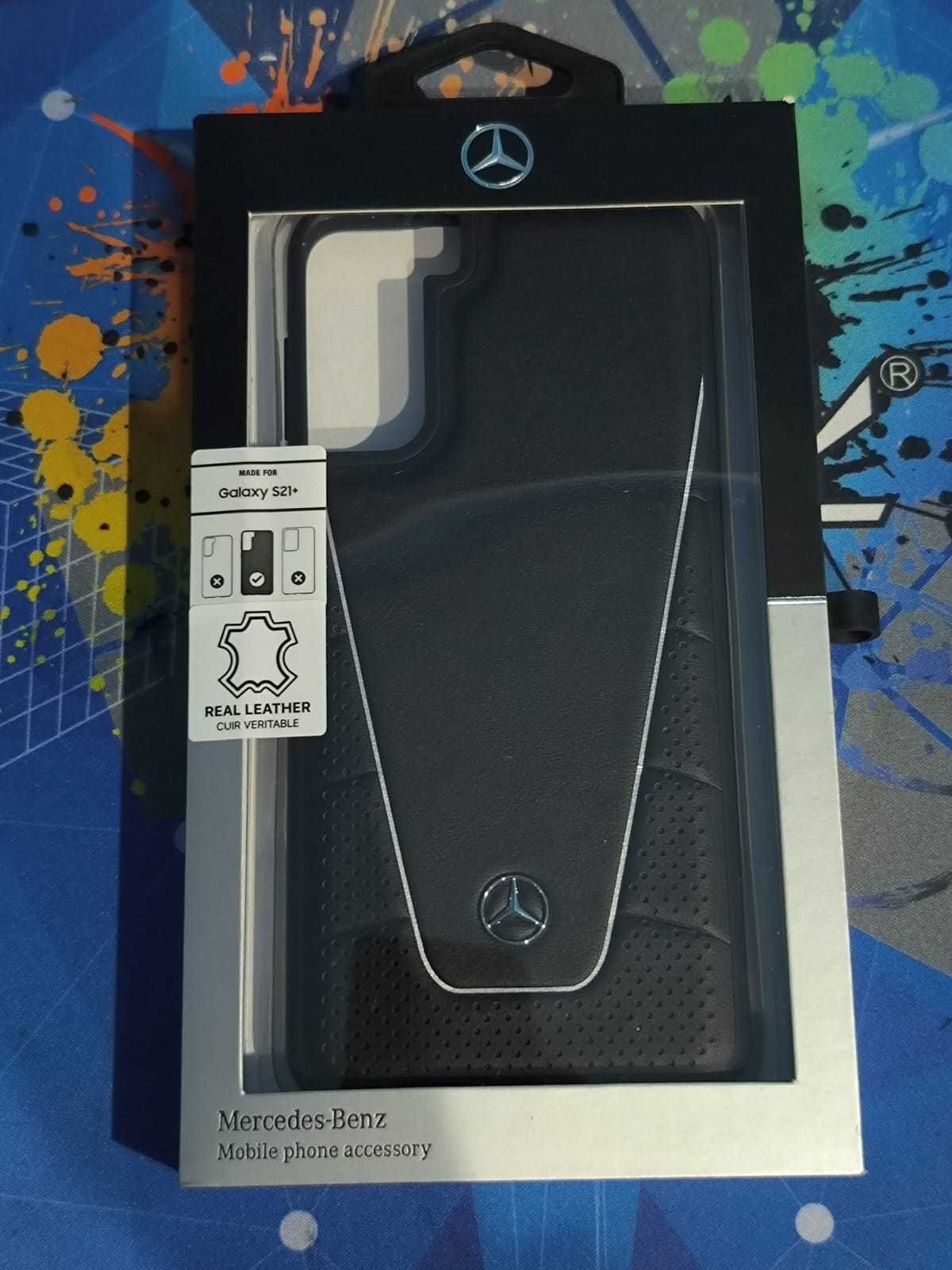 Husă Mercedes piele Samsung S21+ originală!