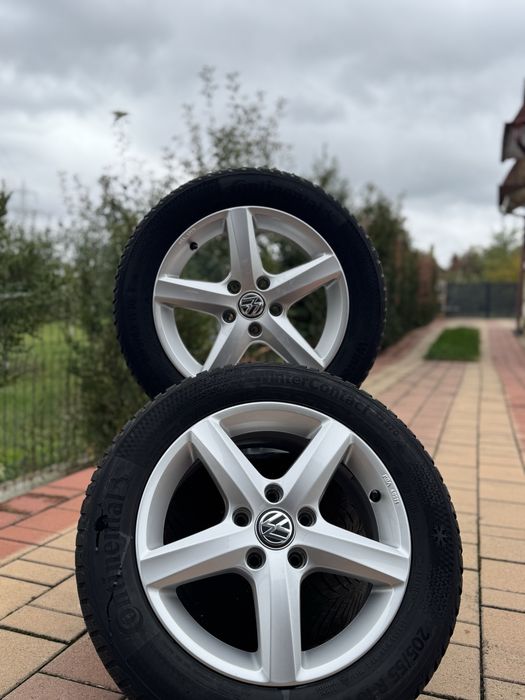 Jante 5x112/Cauciucuri/Roti 205/55/16 Iarnă Originale Volkswagen
