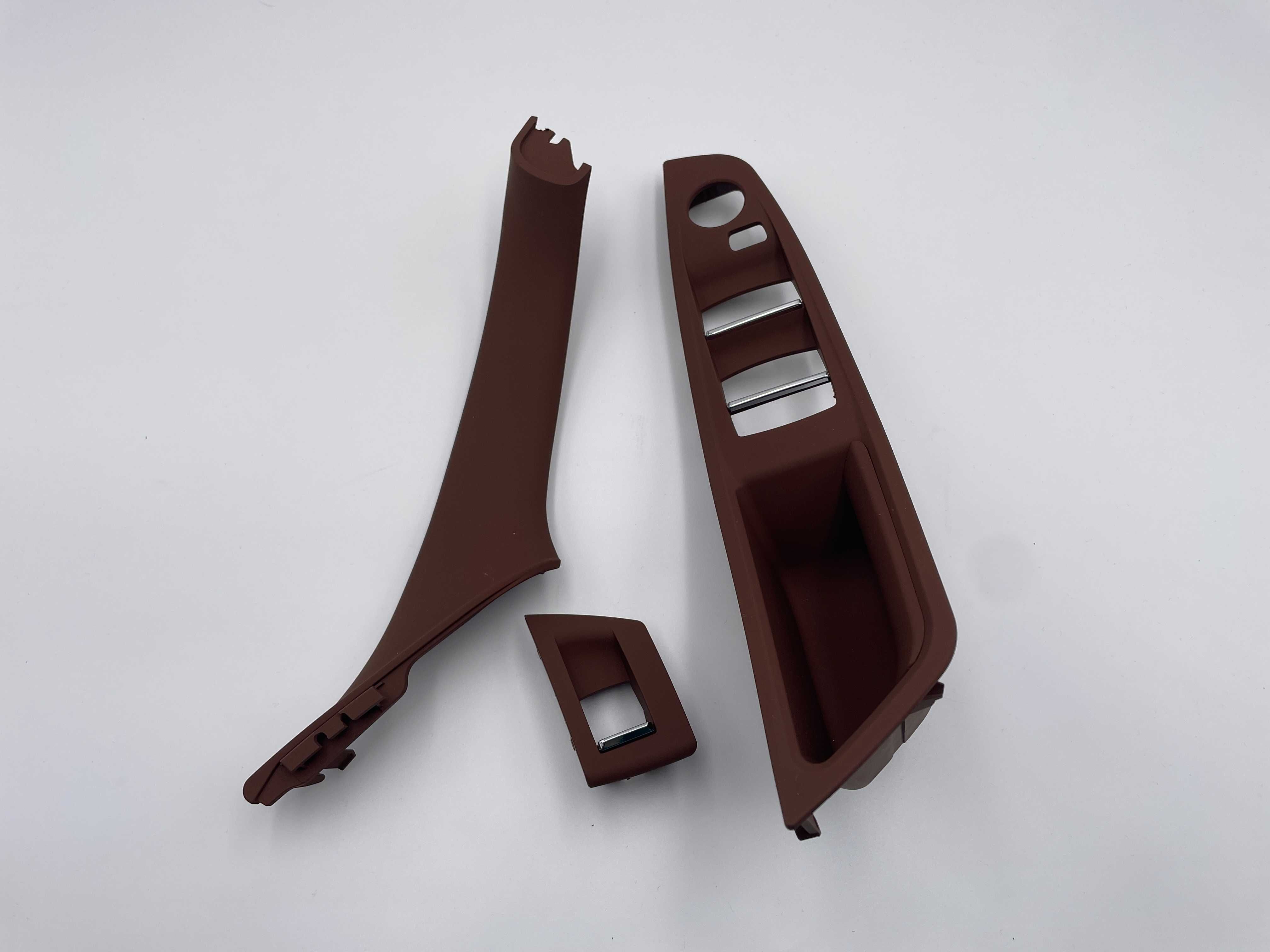 Set manere usa interior complet fata spate maro BMW Seria 5 F10 F11