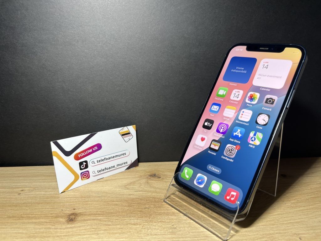 iPhone 12 64Gb Black 3 ani garanție, Telefoane Mureș