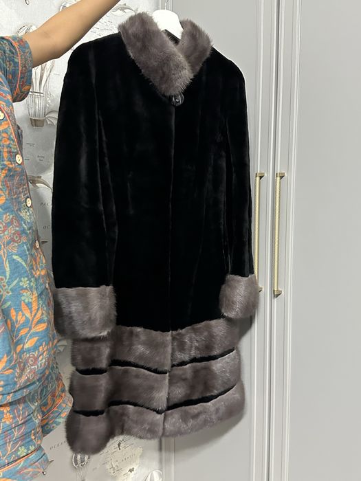 Норковая стриженая шуба