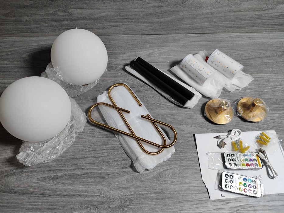 ПРОМО ! Комплект 2 броя LED модерни акумулаторни лампи за стена !