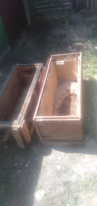 Ящики 2 деревянных, длина 155 см