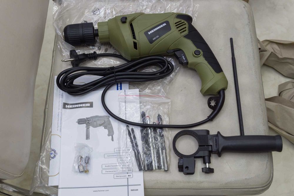 Ударна бормашина Heinner IMD104, 750 W, 3000 об/мин, Патронник 13 mm