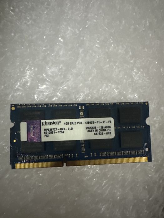 Оперативная память Kingston 4GB DDR3 1600 MHz (ноутбук)