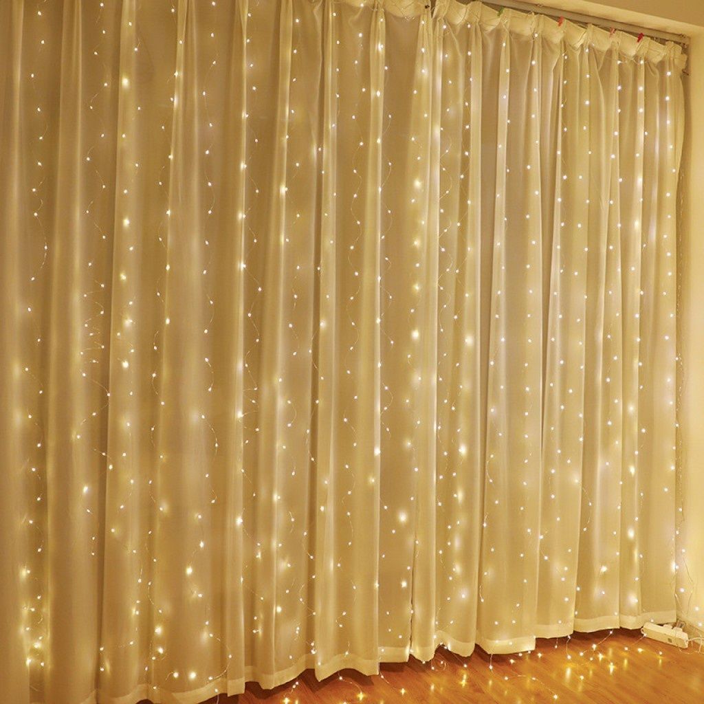 Коледна завеса - лампички с 300led лампи