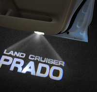 Toyota Prado дверные лампочка. Логотип Toyota prado