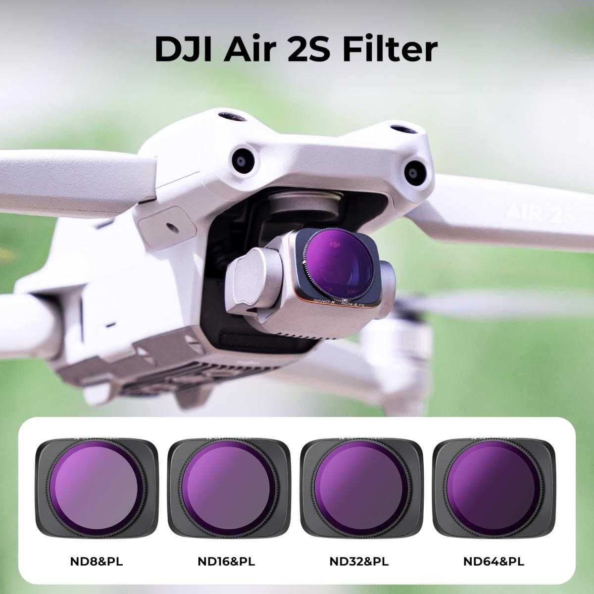 UV CPL ND VND Филтри K&F Concept за DJI Air 2S