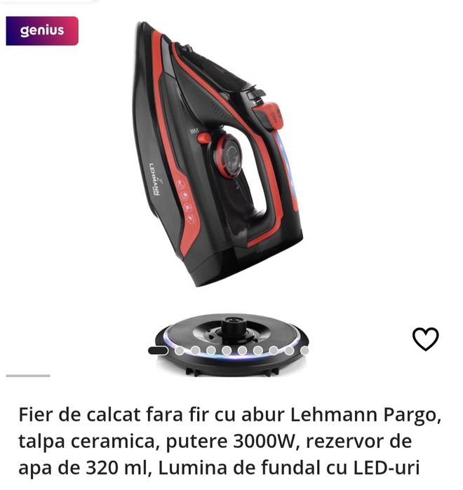Fier călcat fără fir Lehmann
