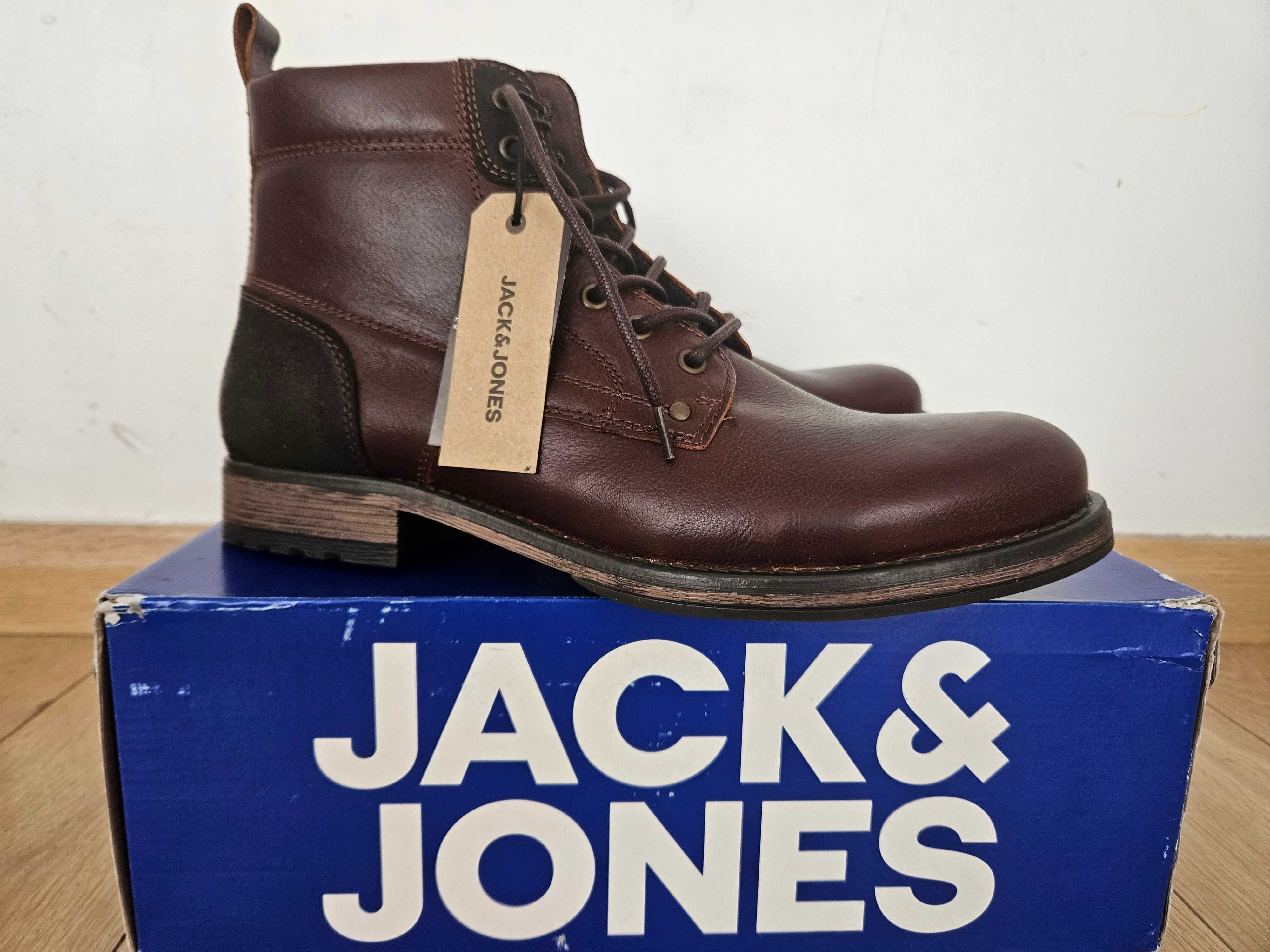 Ghete Jack&Jones,  model Woodford, mar 45, piele, NOI