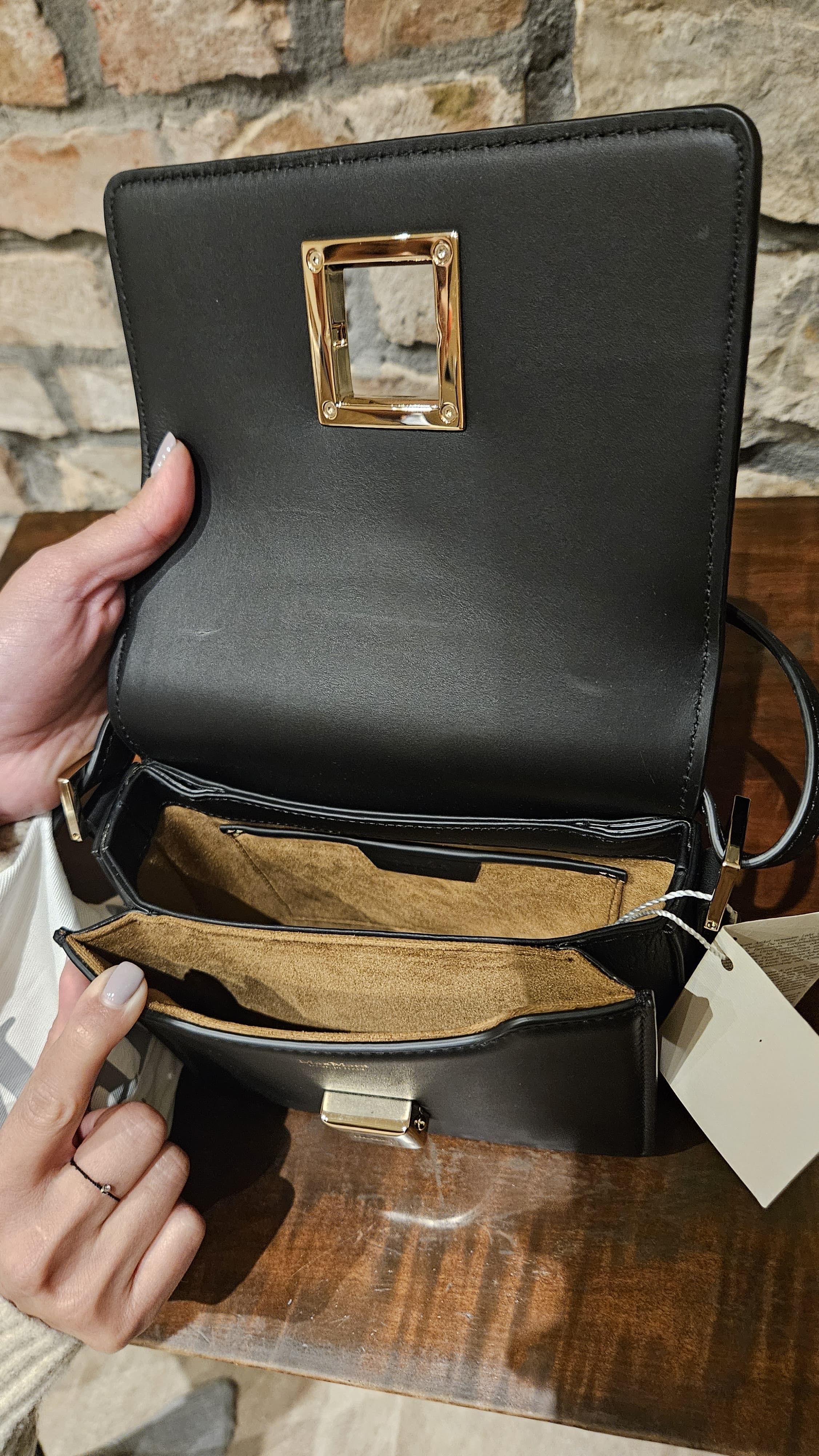 Geanta Max Mara MM de piele, noua, cu eticheta