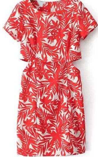 Rochie rosie de vara