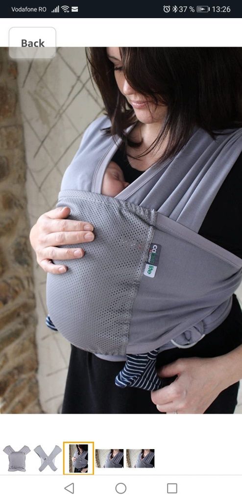 Wrap elastic/marsupiu/sistem pentru purtarea bebelusilor