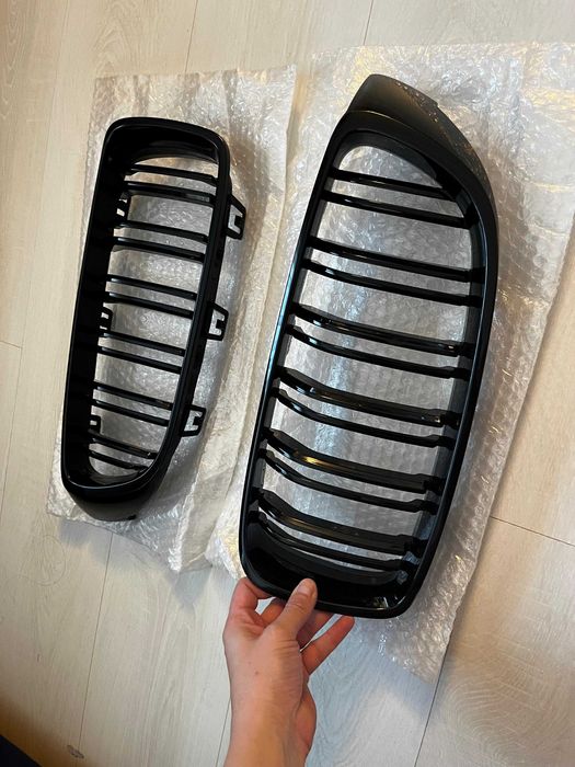 Grile Duble BMW Seria 4 F32, F33, F36, 2013 - 2017 Negru Lucios
