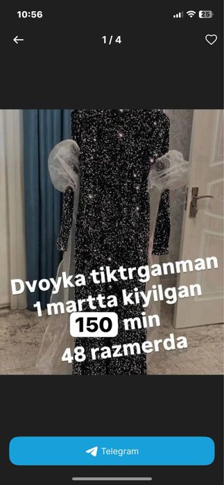 Oqshom libosi sotiladi