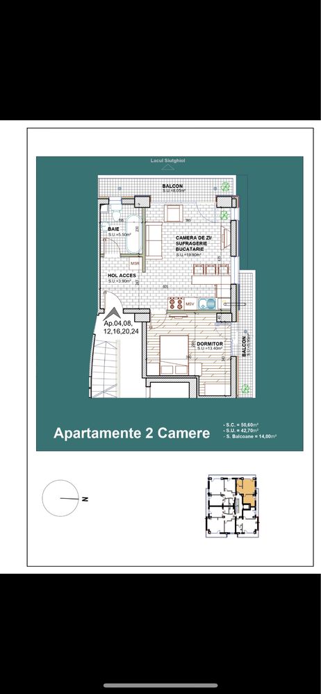 Apartamament 2 Camere Mamaia Central