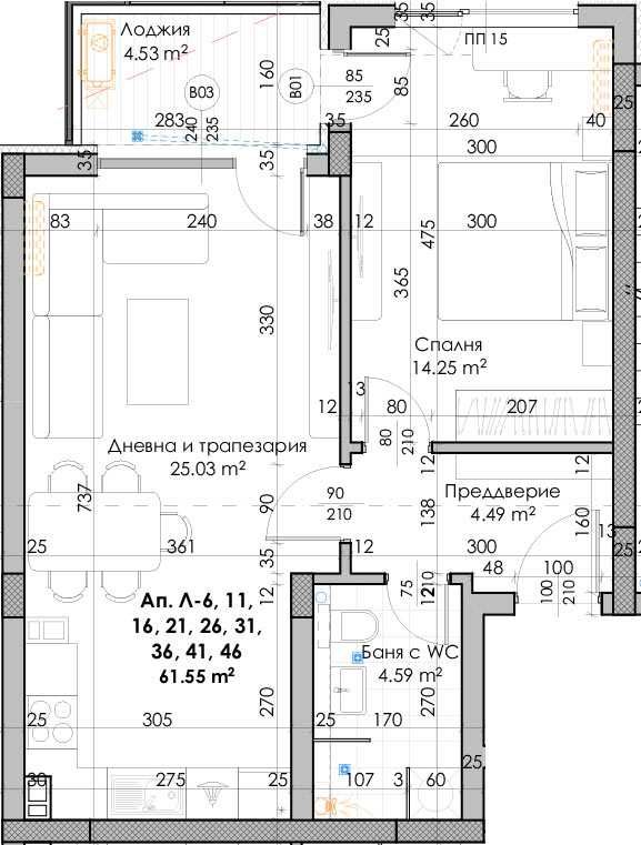 Продава се Двустаен апартамент в Пловдив, Южен - 76 кв.м за 790 €/кв.м - Снимка #1