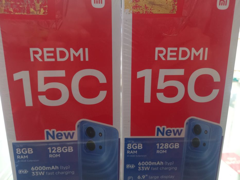 Redmi 15 c 8.128 gb 6000 mach batareya