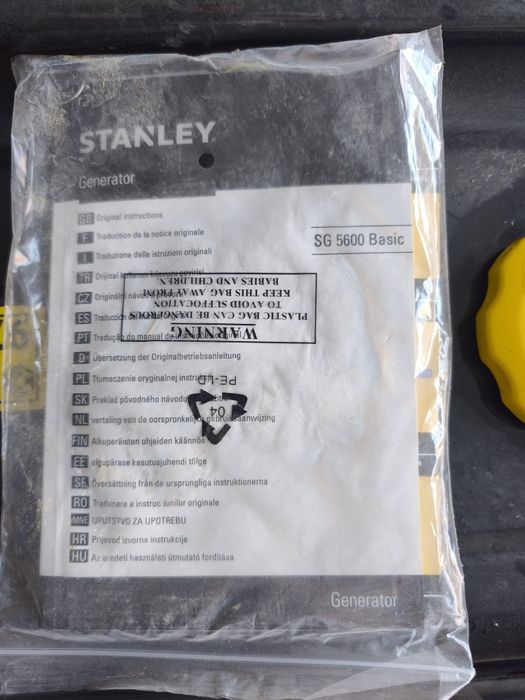 GENERATOR CURENT mono si trifazic Stanley SG5600B - 5KW - NOU