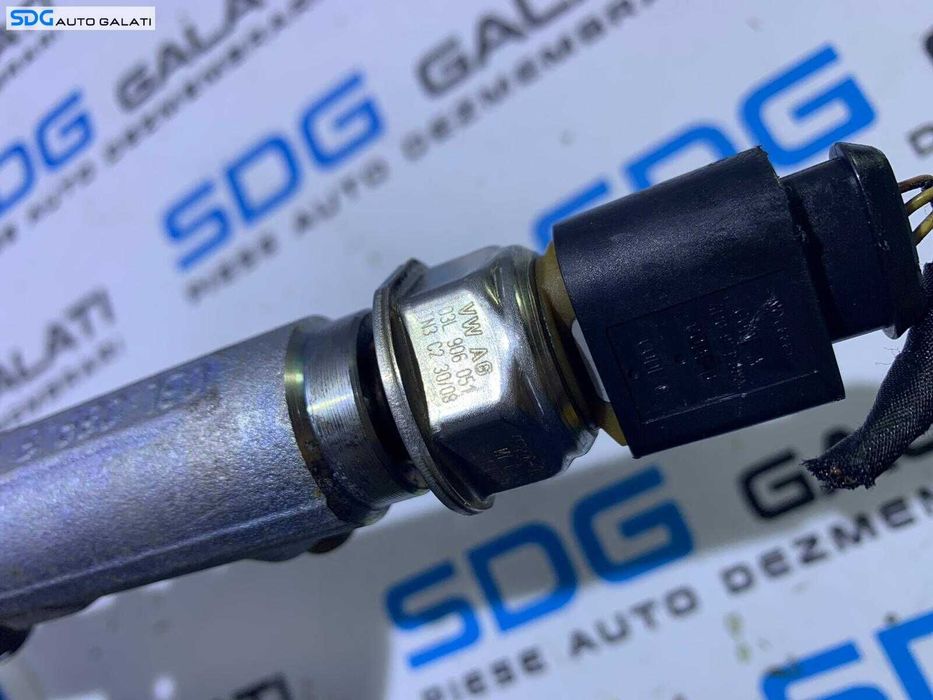 Rampa Presiune Injectoare Completa cu Senzor Senzori Regulator Presiune Skoda Yeti 2.0 TDI CBDB CEGA 2010 - 2013 Cod 03L130089 057130764H 0281002859 03L906051 [X2974]