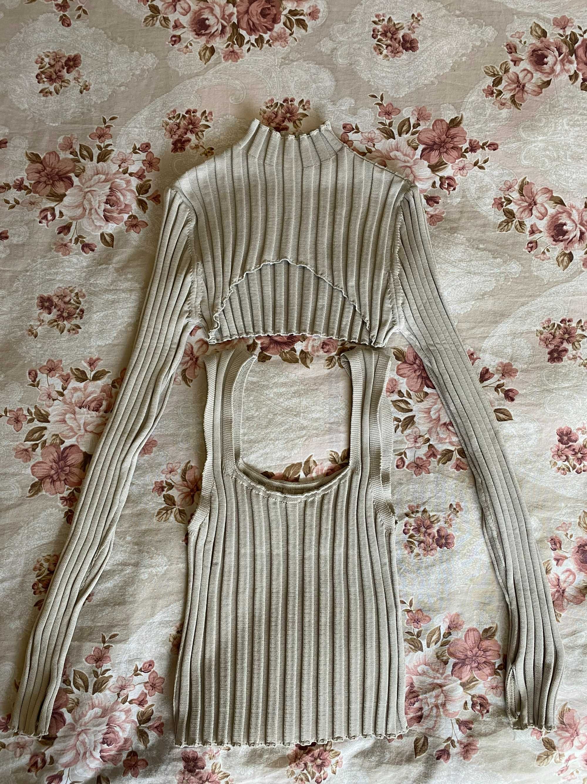 Дамска зимна/есенна блуза на 2 части