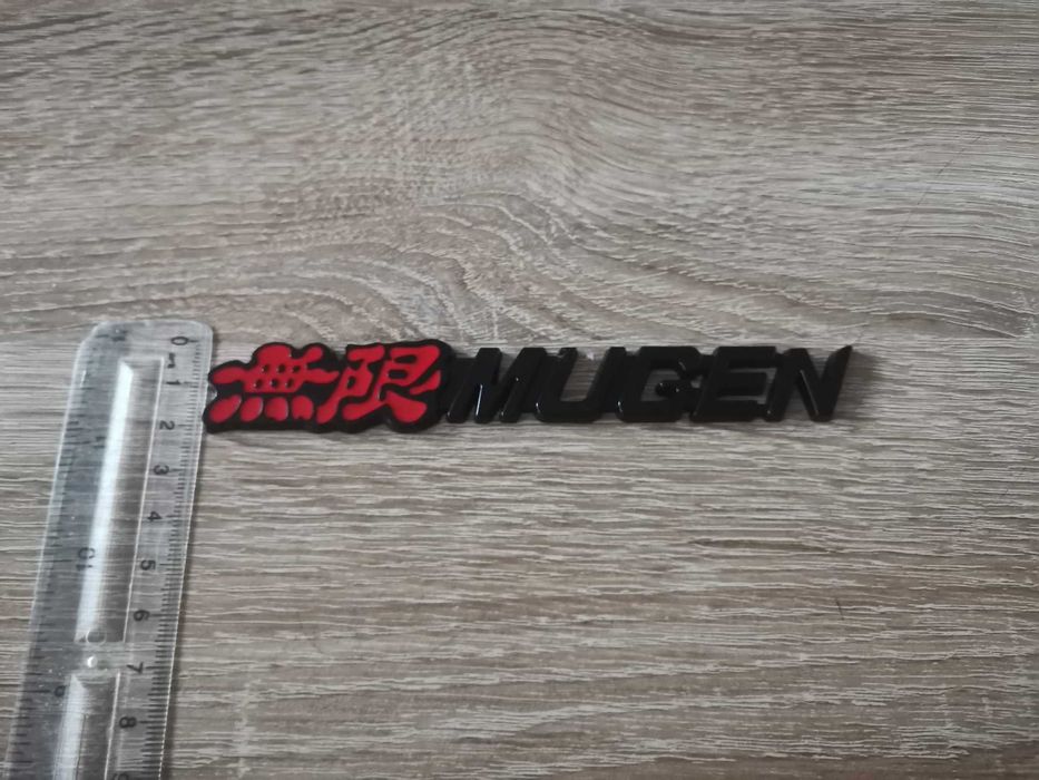 Honda Mugen черна емблема за решетка