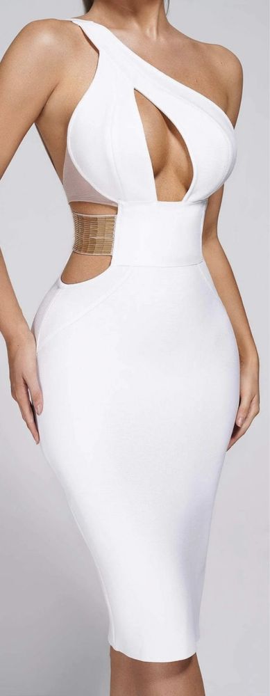 Rochie bandage albă