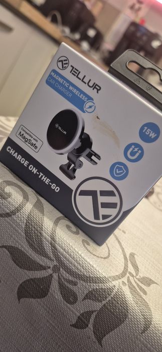Suport telefon auto cu incarcare wi fi TELLUR MAGSAFE