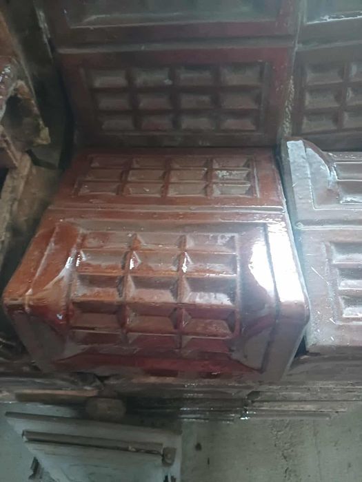 Sobă de teracotă demontata