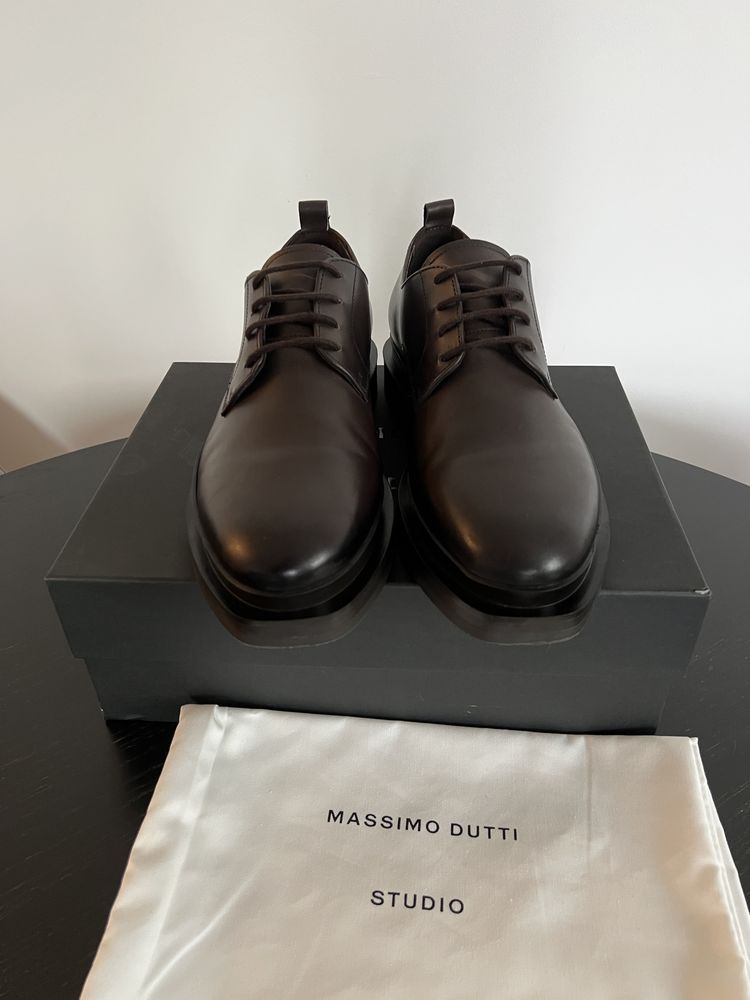 Pantofi Massimo Dutti Studio Brown