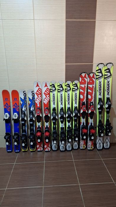 Schiuri 130cm salomon x max-clapari ski/ set