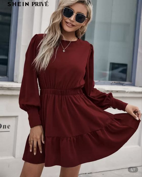 Рокля /бордо/ размер Л