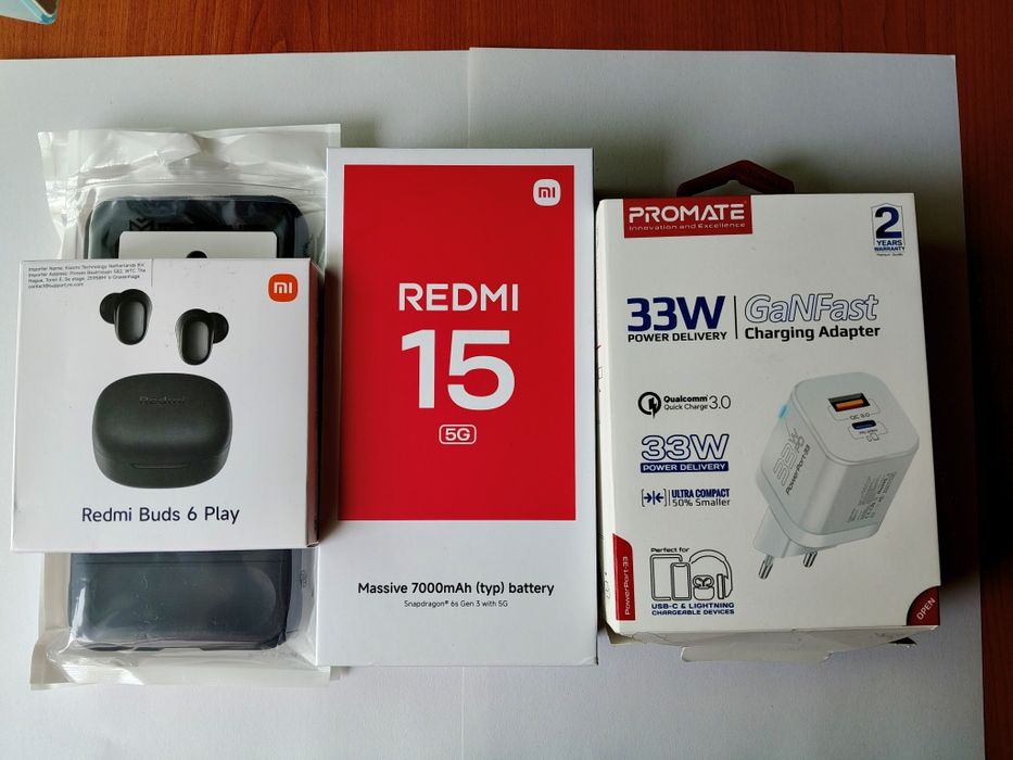 Vând Xiaomi Redmi 15 5G - 8GB Ram - 256GB Stocare internă + 3 Bonus!!!